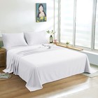 Full Flat Sheet - Brushed Microfiber Flat Sheet Only - Soft And Fade  Wrinkle   