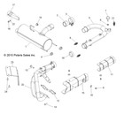 Polaris Shield Plate  Dual Pipe  Genuine Oem Part 5254616  Qty 1