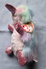 Petunia The Rainbow Tie-dye Platypus Ty 6   Easter Beanie Boos - New - Mint Tags
