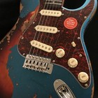 No Logo Heavy Aged Electric Guitar Stainless Rounded Fret Edge Distressed Sss