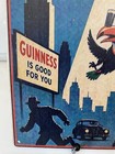 Guinness Beer Metal Sign - Guinness For Strength Retro Vintage Ufo