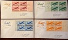  c25-31 Plus  c25b Fdcs In Plate Blocks  Same Cachet  Same Addressee