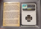 Tiberius 14-37 Ad Silver Penny In Tribute Case  Ar Denarius Roman Empire  Ngc Vf