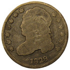 1829 Capped Bust Dime  Good     Decent Original Example With Complete Lettering