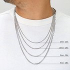 10k White Gold Solid 2mm-8 5mm Cuban Curb Link Chain Necklace Men Women 16 - 30 