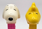 Vtg 2000 Peanuts Series 2 Pez Dispensers - Snoopy   Woodstock - Loose - Retired
