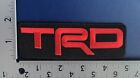 Set Of Two  2  Trd Toyota Racing Development Iron On Patch   5   x1 75    Solid Red