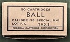Federal Cartridge Early  Vietnam  M41 Cal   38 Spl  Ball New Replica  Ammo Boxes