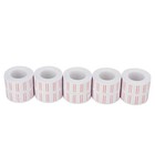 10 Rolls 6000pcs Price Labels Gun Paper Tag Sticker White Red Line For Mx 5500