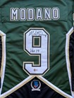Mike Modano Signed Green Hockey Jersey Dallas Stars W  99 Cup  Bas Coa