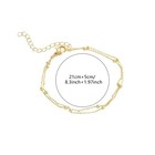 Delicate Gold And Silver Anklet Set Dainty Beaded Chain For Womens Casual Beach