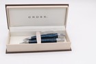 Cross Dubai Blue Pen   Pencil Set At0211-2 Ballpoint Pen   0 9mm Pencil New Box