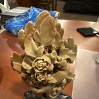 Vintage Chinese Oriental Soapstone Carved Figure 12    High  8    Wide Vintage Decor