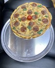 Artificial Realistic Faux Fake Display Food Pepperoni Pizza   Pan 12    Party Prop