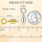 6 Pack Magnetic Necklace Clasps And Closures  18k Gold And Silver Plated Jewelry