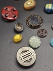 Assorted Lot Of 25 Antique vintage Buttons No Duplicates Some Hard To Find -1