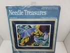 New Sealed Jca Needle Treasures Early Blues Cross Stitch Kit 04635 Blue Jays 