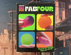 Needoh Teenie Fab Four 4-pack Nee Doh Set Of 4 - Color Change Ripples Glow Swirl