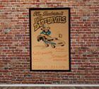 80s Olie Anderson s Auto Daredevils 14x22 Framed Poster  Willamette Speedway Or