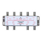 8-way Coaxial Cable Splitter 5-2300 Mhz For Rg6 Rg59 Tv Antenna Multi-pack Lot