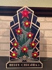 Art Deco Christmas Light Display Board For Matchless Stars   Vintage Reflectors