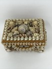 Vintage Victorian Seashells Trinket Box Roma Souvenir Sailor   s Valentine Shells