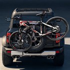 Spare Tire Mount Bike Rack Hold 2 Bikes Foldable For Ford Bronco Off-road