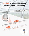 Vevor Greenhouse Spring Wire   Lock Channel Aluminum Alloy 10 Packs 6 56 Ft