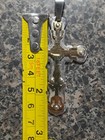 Gold   Silver Tone Cross Medal