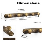 Antique Brass Zinc Alloy Coat Hook - 7 56      192mm    Hole Center Wall Hook Har   