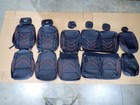 2019-2021 F150 Xlt Crew Cab Custom Orange Roadwire Black Leather Seat Covers