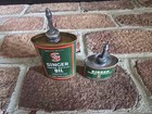 Vintage Singer Sewing Machine Oil Can Set 3 Oz   1 25 Oz Original Lead Spouts