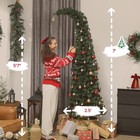 7 Ft Prelit Whimsical Christmas Tree  Slim Xmas Tree With 300 Leds