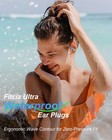 Swimming Ear Plugs For Adults  2 Pairs Waterproof Earplugs In Case For Swimme   