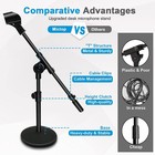 Adjustable Desktop Mic Stand  Desk Stand Tabletop Table Top Microphone Stand    