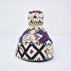 Kuba Beaded Noble s Hat With Cowrie Shells Congo