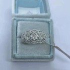 Women s Cluster Ring 14k White Gold Plated 2 25ct Round Cut Lab-created Diamond