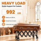 Church Truck Mortuary Casket Stand Vintage Casket Cart Coffin Cart Casket Ornate
