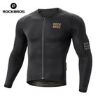 Rockbros Men s Cycling Jersey Long Sleeve Mtb Road Bike Shirt Pocket Quick Dry
