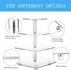 4 Tier Cupcake Stand Acrylic Tower Display With Led Light Premium Holder Dessert