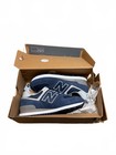 New Balance 574 Core Navy Blue White Suede Sneakers Men s 8 5 Us     Brand New