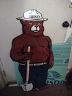 Vintage Smokey Bear Porcelain Sign Old 48  Us Forest Service National Park Fires