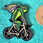 Meow Wolf  racing Frog  Lapel Pin - Famous Eclectic Art Souvenir Pin New   Cool 