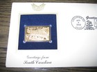 2002 South Carolina Greetings From America Replica Gold Stamp Golden Cover
