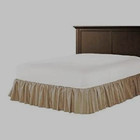 3 Sided 680 Tc Cotton  Solid Taupe Open Corner Dust Ruffled Bed Skirt