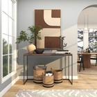 Black Seagrass Handmade Two-toned Brown Decorative And Black S 3 15   17   18 h