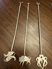 Mcm Vintage Silver  marked  Zodiac Cocktail Drink Stirrers Set Of 12