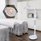 16 Diopter Rolling Floor Stand Magnifier Lamp Mag Light Magnifying Glass Lens Us
