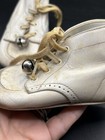 Vintage White Leather Baby Shoes With Bells
