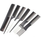 New  Salon Hair Set 10 Comb Set Profession Hairdressing Plastic Barbers Brush  